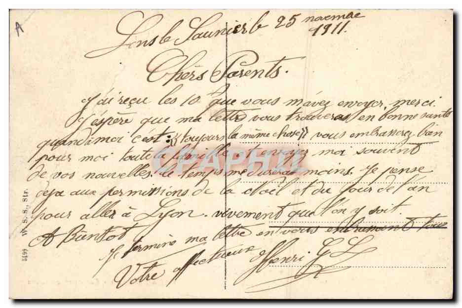 CPA Folklore Alsace Costumes Alsaciens  — Verso