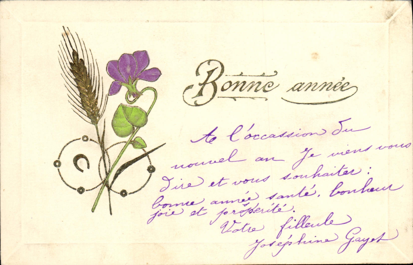 Bonne année — Félicitations pour le Nouvel An — Josephine Gayot