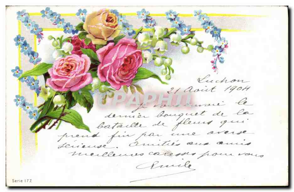 CPA Fantaisie Fleurs 