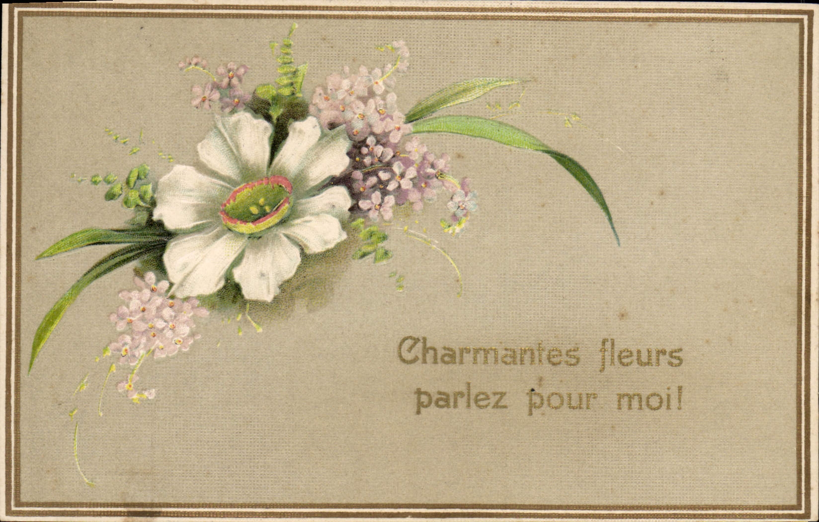 Fleurs — Charmantes fleurs, parlez pour moi! — Union postale universelle