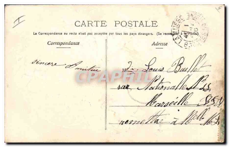 CPA Fantaisie Fleurs Femme  — Verso