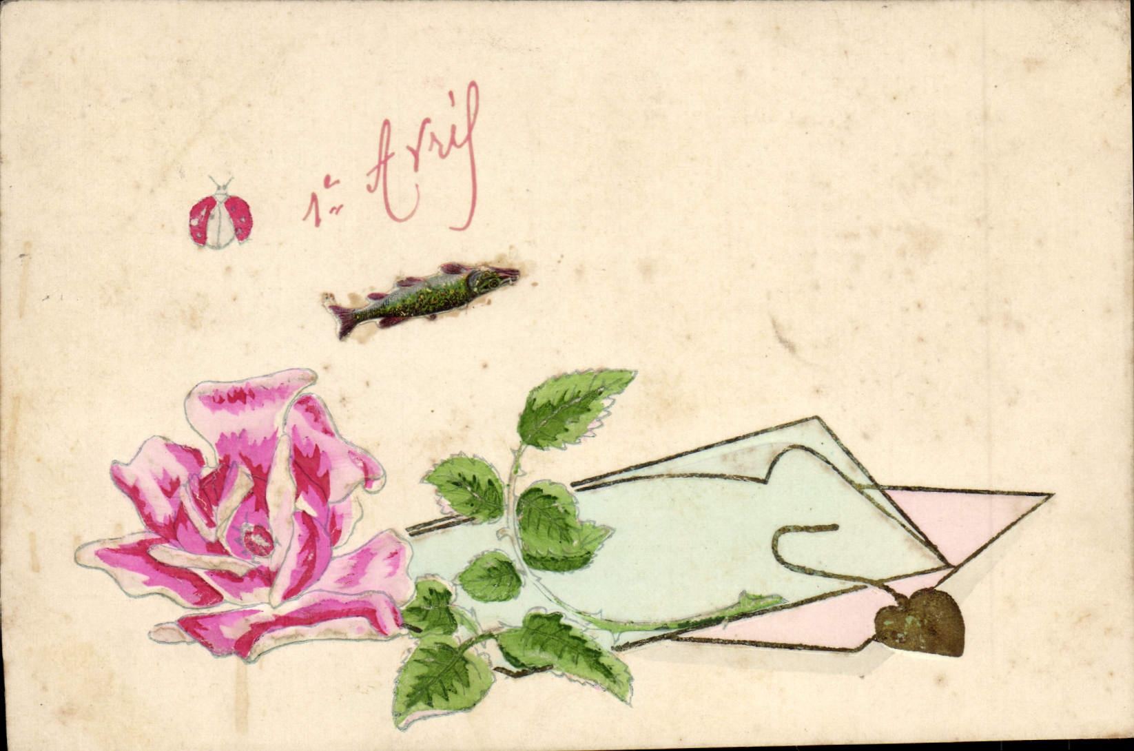 Fleur de rose et insectes — 15 Avril — éditeur non visible