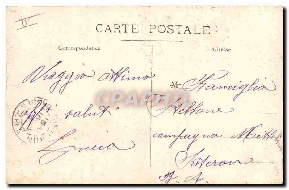 CARTE PHOTO Restaurant Sisteron  — Rückseite