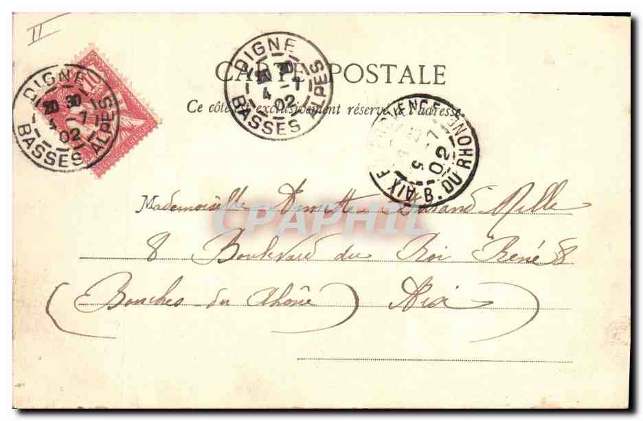 CPA Fantaisie Enfants L'angelus  — Rückseite