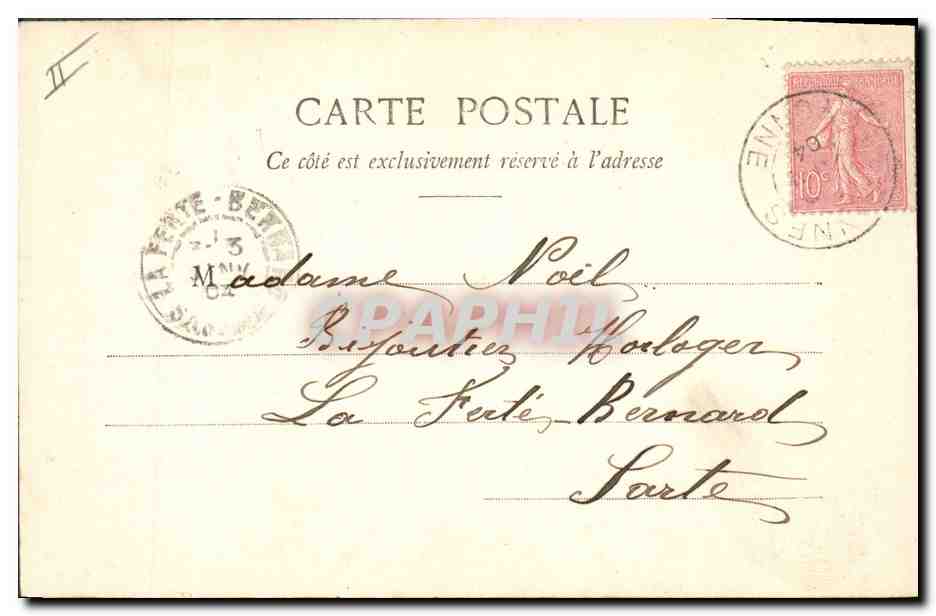 CPA Fantaisie Femme Fleurs d'hiver — Verso