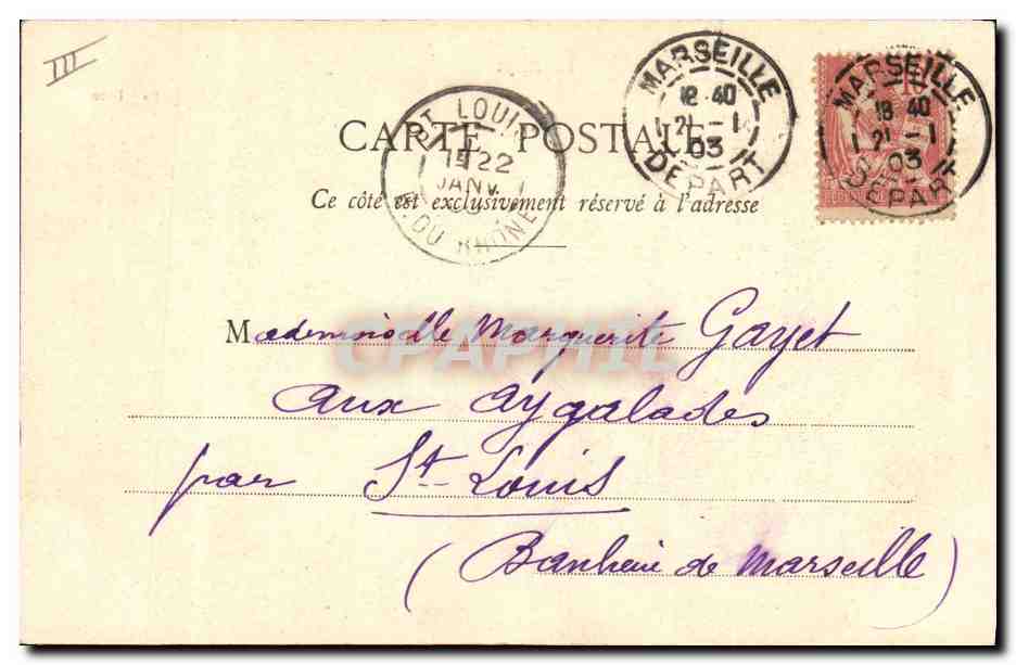 CPA Fantaisie Le kepi Le Bleu La classe Militaria  — Verso