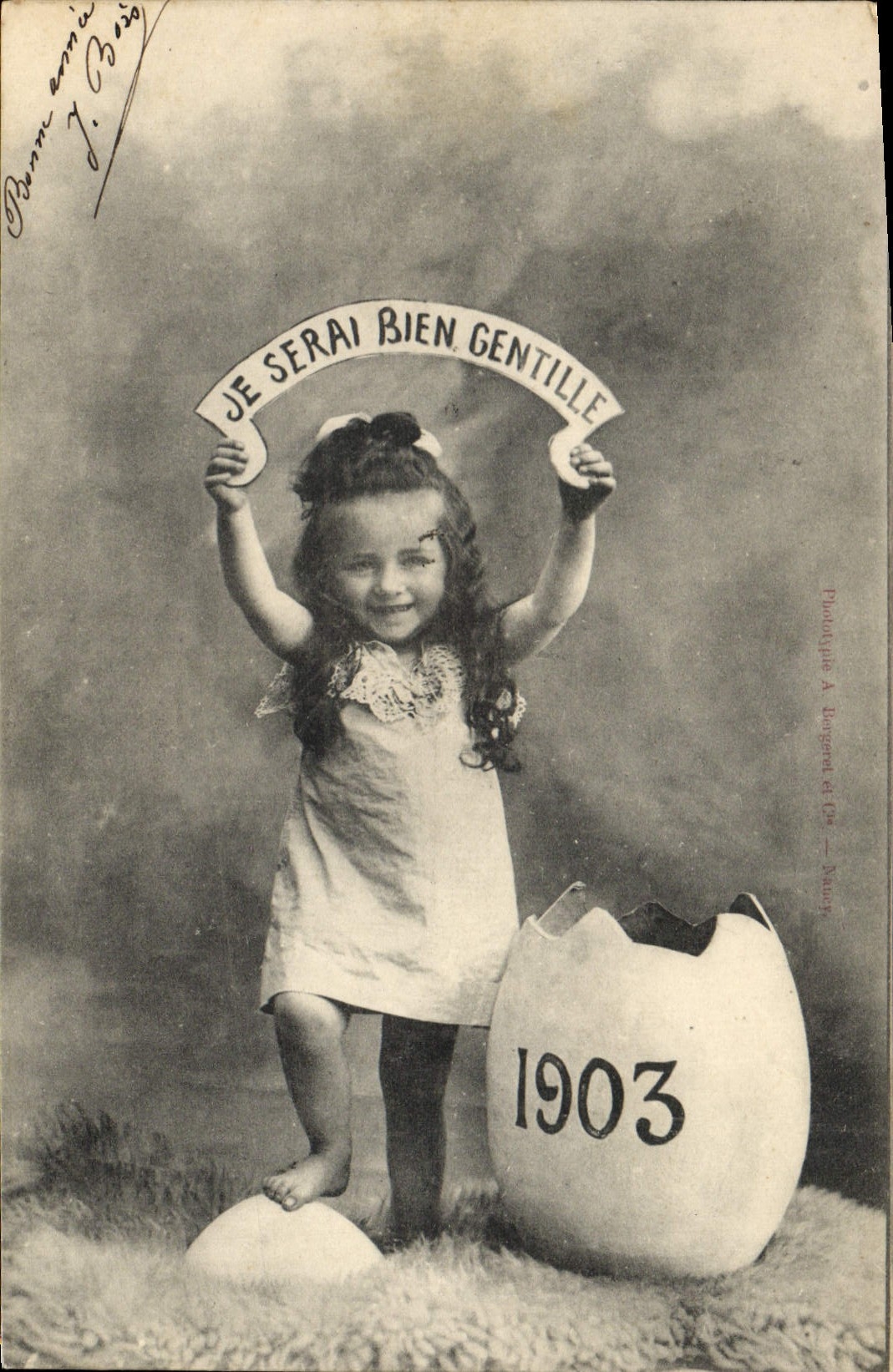CPA Fantaisie Enfant Je serai bien gentille 