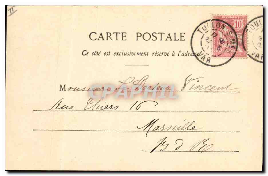 CPA Fantaisie Enfant Paresse Travail Ane  — Verso
