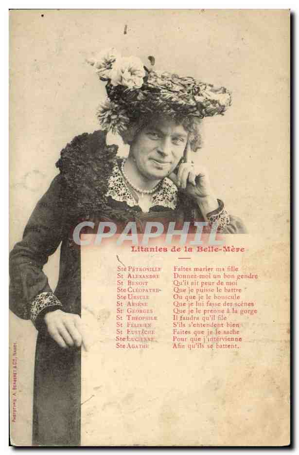 Litanies de la Belle-Mère — texte humoristique — A. Besset & Cie, n° 107