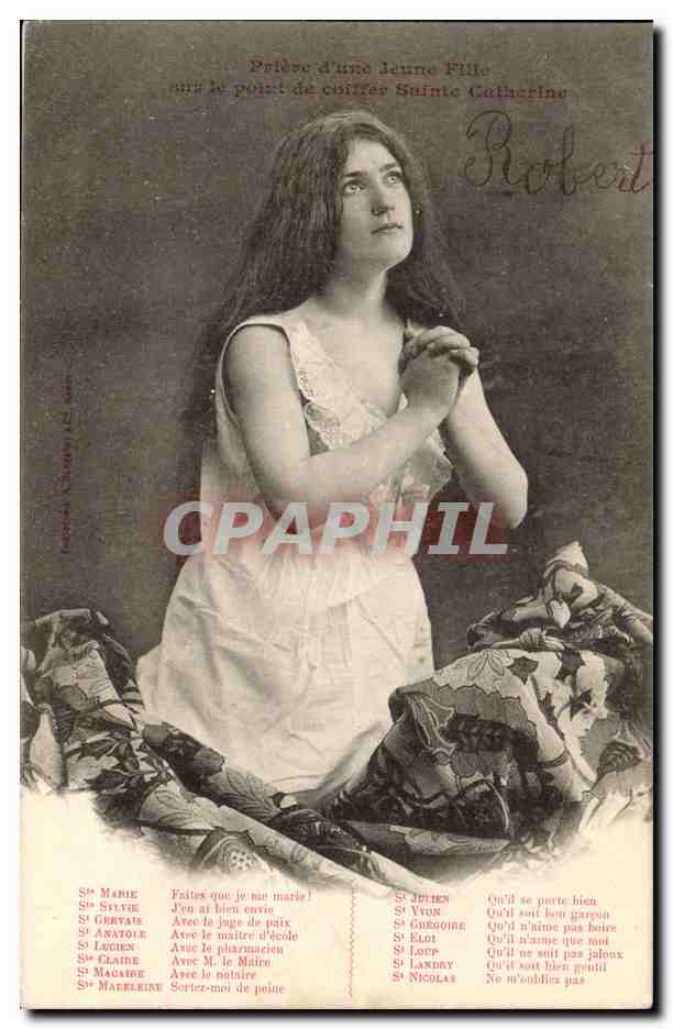 Prayer of a young girl — Saint Catherine — Publisher: C. D. D. (C. D. D. / C. D. D. / C. D. D.)