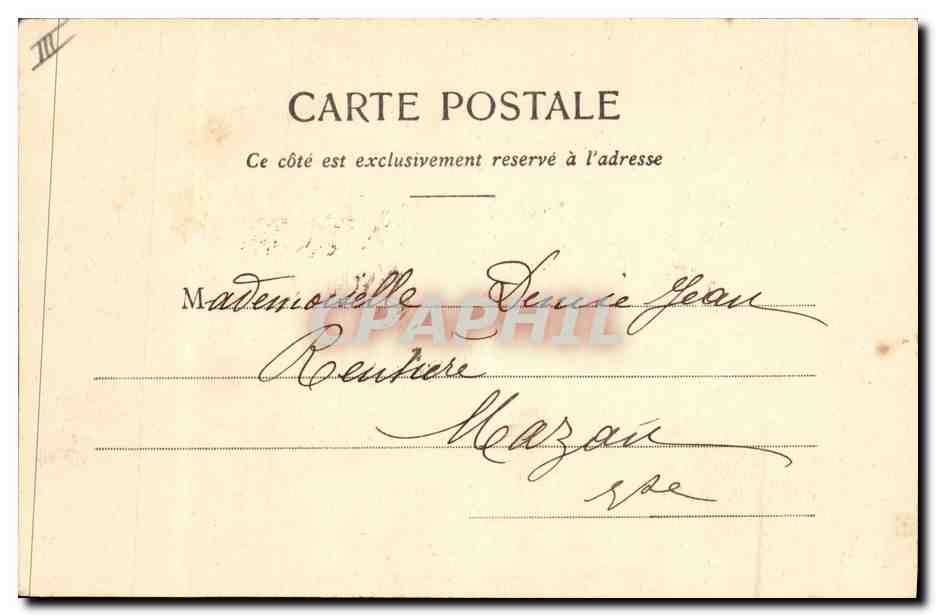 CPA Fantaisie Pitou en permission Militaria  — Verso