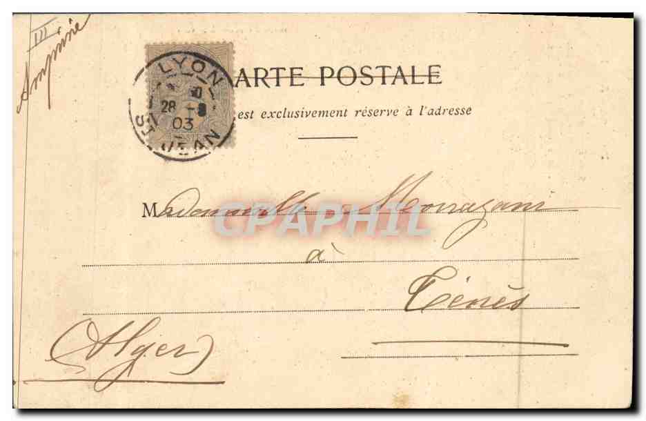 CPA Fantaisie Enfant Poisson d'Avril  — Rückseite