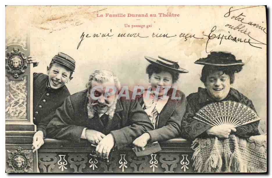 La Famille Durand au Théâtre — Un passage gai — éditeur non visible