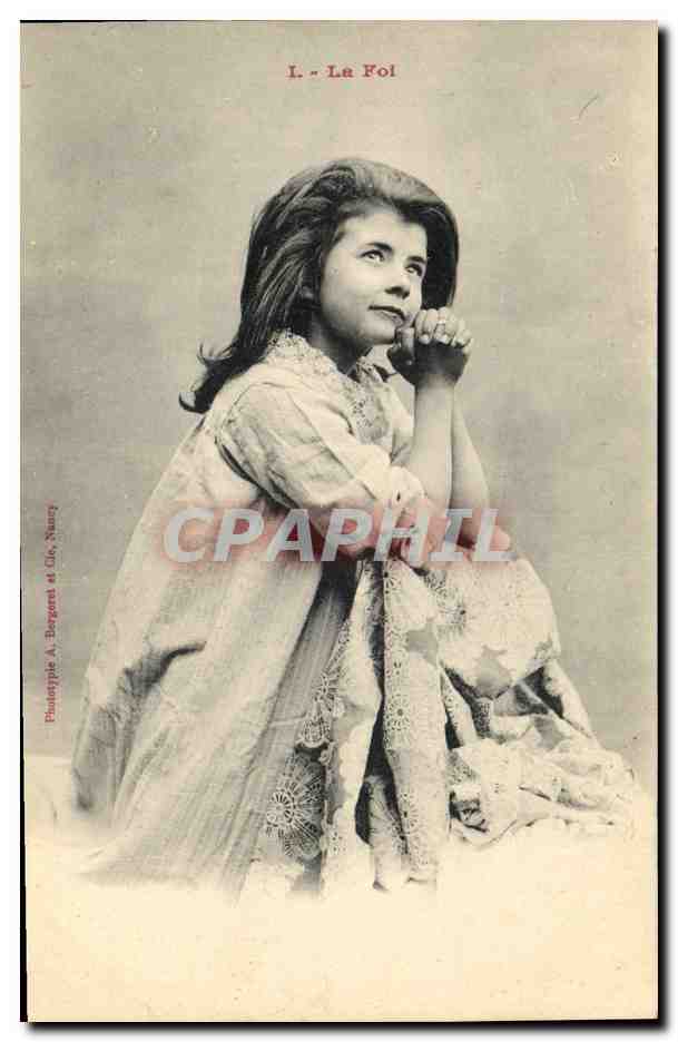 CPA Fantaisie Enfant La foi 