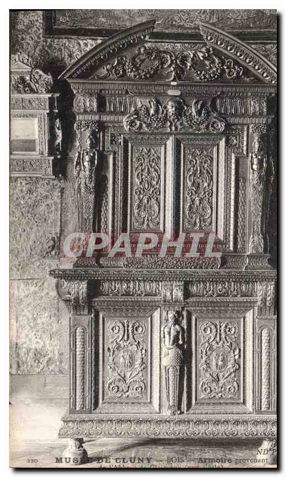 CPA Musee de Cluny Bois Armore provenant de l'abbaye de Clairvaux 