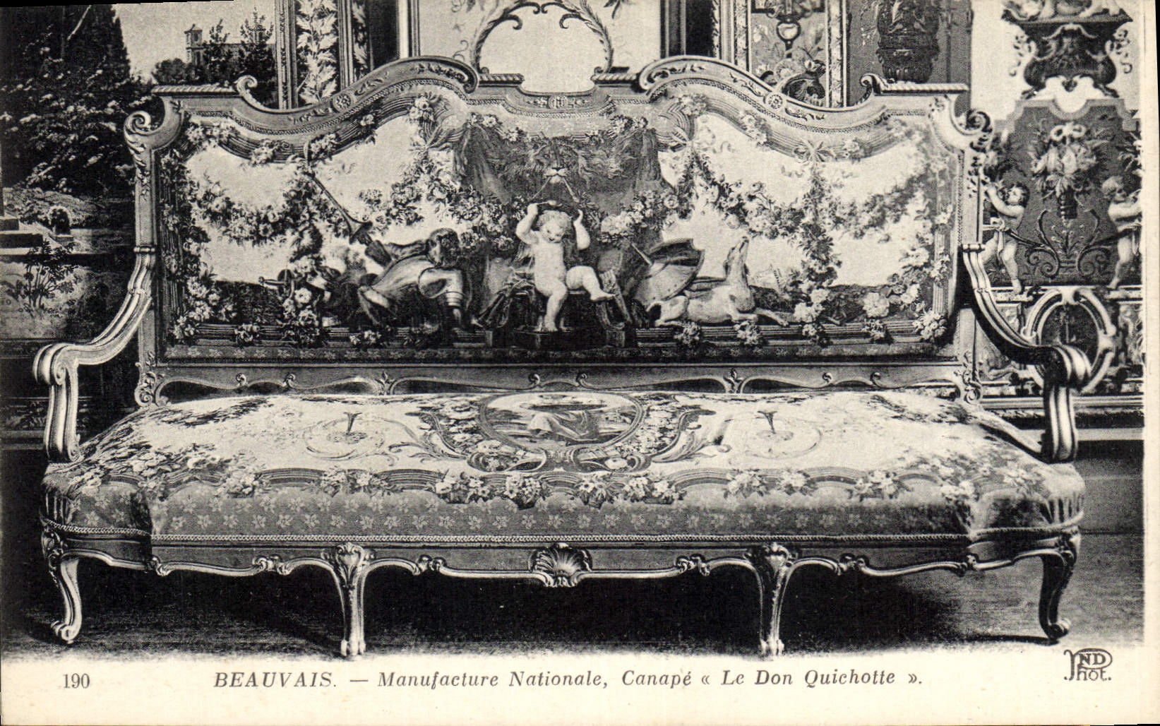 Beauvais — Manufacture Nationale, Canapé « Le Don Quichotte »