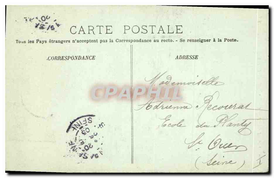 CPA Abbaye de Saint Denis Tombeau du roi Dagobert  — Rückseite