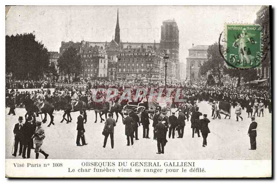 Obseques du Général Gallieni — Visé Paris n° 1008