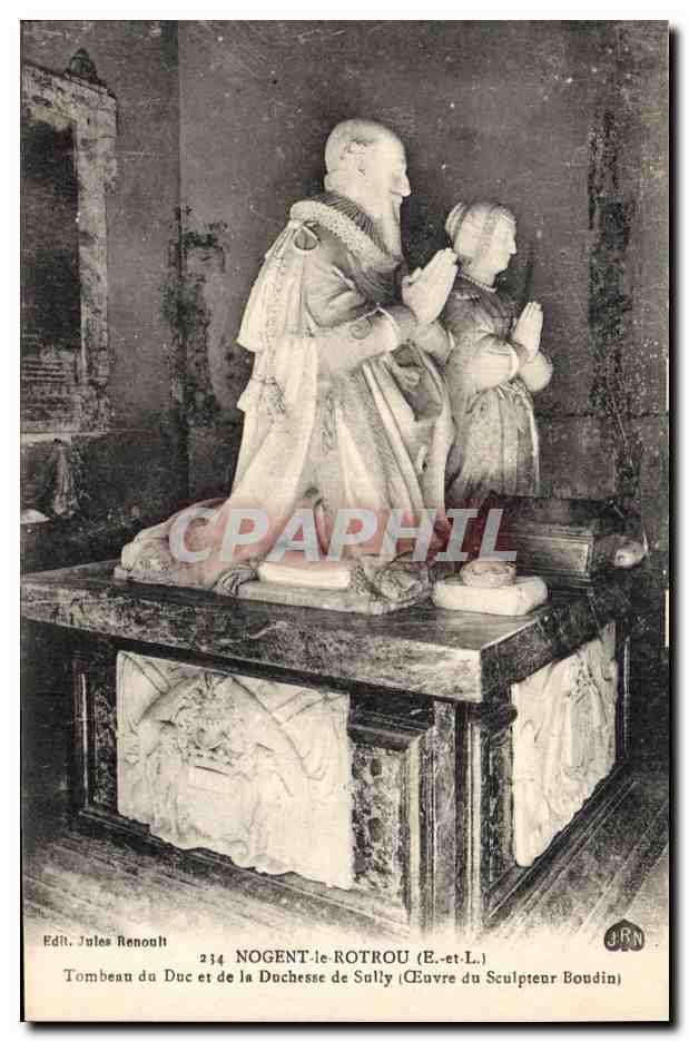 CPA Nogent le Rotrou Tombeau du duc et de la duchesse de Sully 