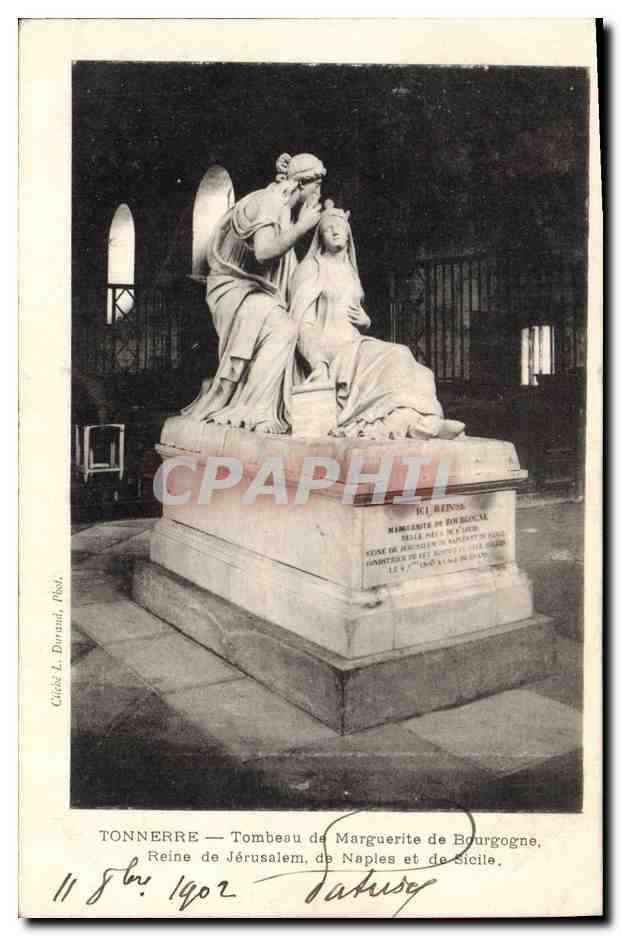 CPA Tonnerre Tombeau de Marguerite de Bourgogne Reine de Jerusalem de Naples et de Sicile 