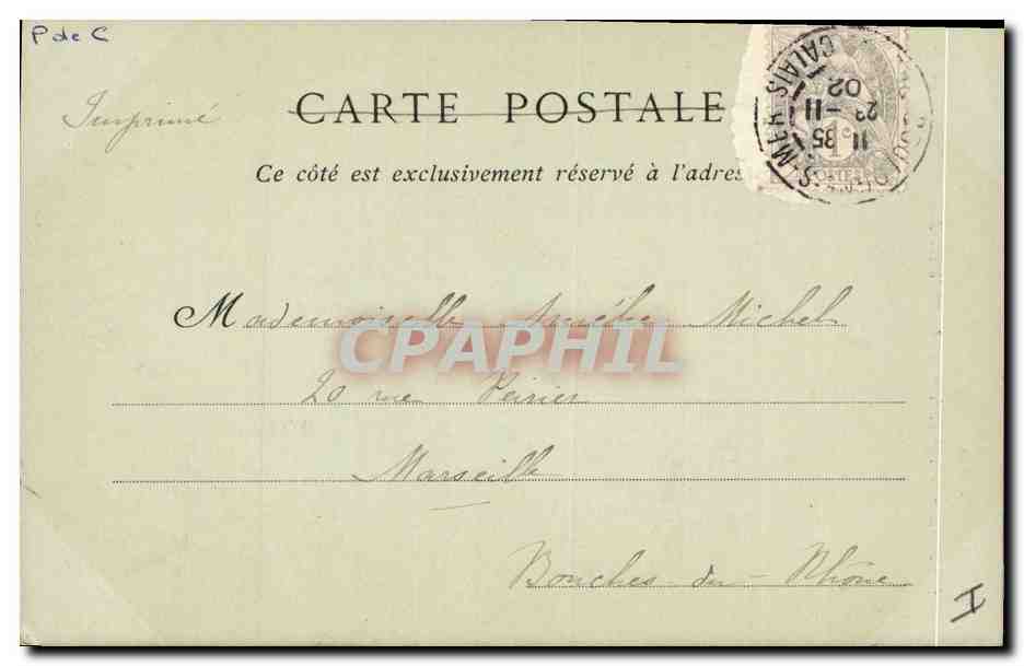 CPA Boulogne sur Mer Tombeau de Monseigneur Haffringue  — Rückseite