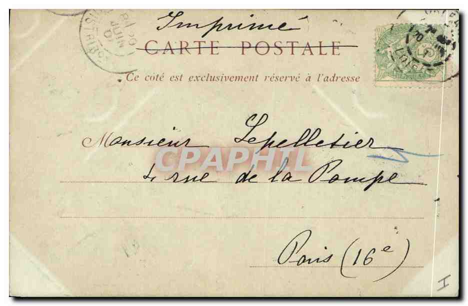 CPA Orleans Tombeau de Monseigneur Dupanloup  — Rückseite