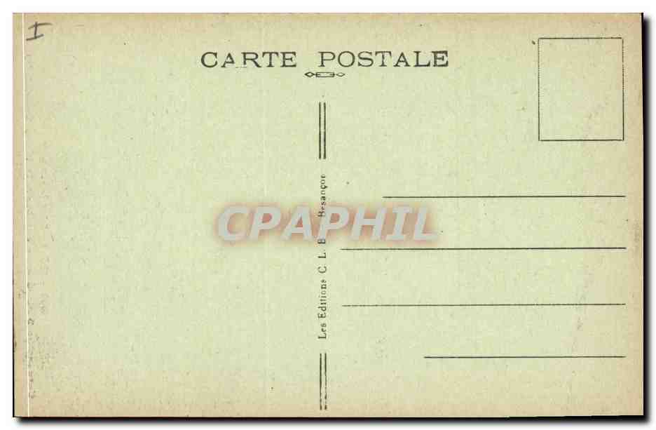 CPA Besancon les Bains Cathedrale Saint Jean Tombeau de Ferry Carondelet  — Rückseite