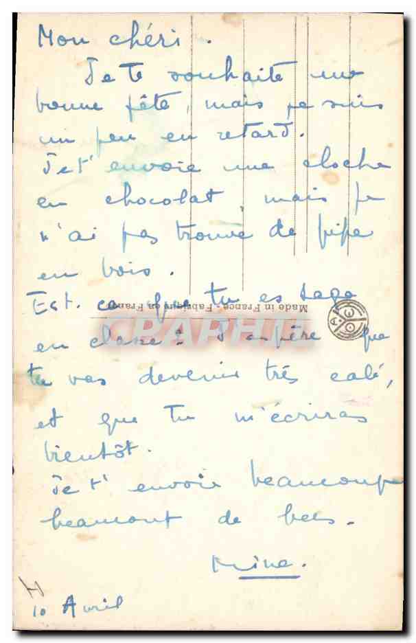 CPA Singe Musee du Luxembourg Paris Marx — Rückseite
