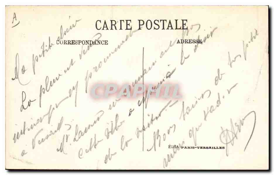 CPA Militaria Ecole du pont de Genie de Versailles — Rückseite