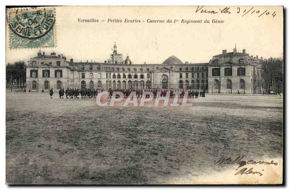 CPA Militaria Versailles Petites ecuries Caserne du 1er regiment du Genie