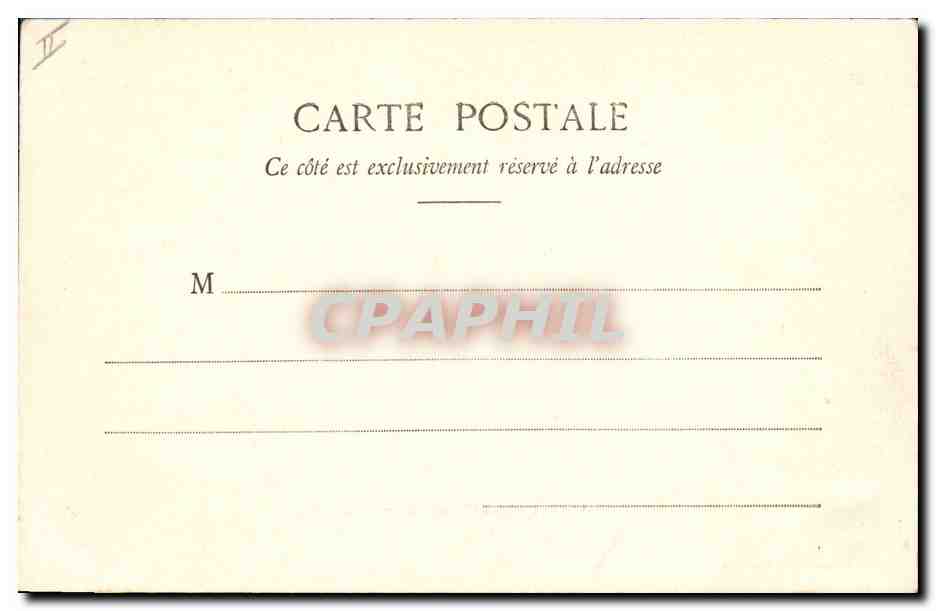 CPA Militaria Versailles Caserne du 1er Genie — Rückseite