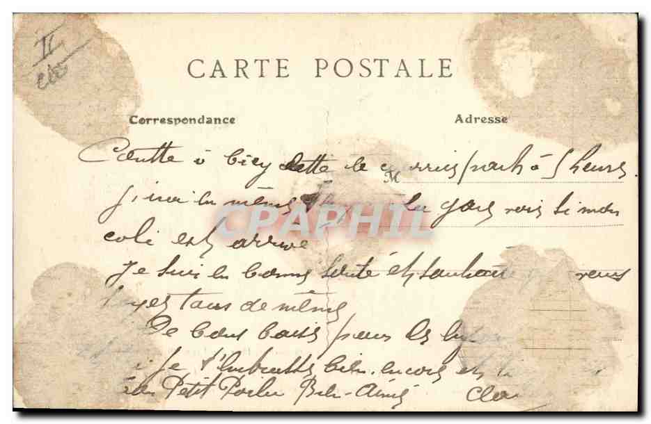 Lagny - Les débris du Pont de fer — Le Jeudi 3 Septembre 1914 l'armée allemande approchant, le Génie français fit sauter les ponts sur la Marne — Éditeur: Brisch-Rochat, Thorigny-Lagny (S.-et-M.) — Verso