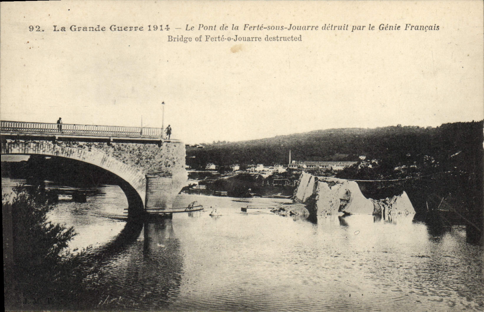 Brücke von Ferté-sous-Jouarre — zerstört 1914 — J.M. T.