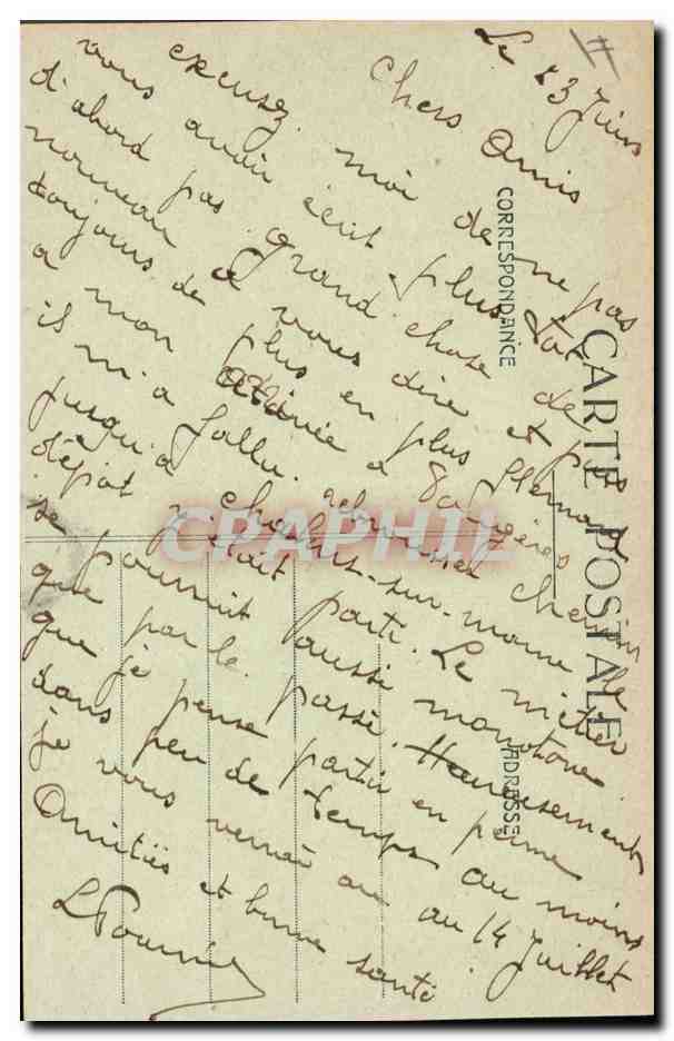 Mourmelon-le-Grand — Rue du Génie — Librairie Militaire Guérin — Verso