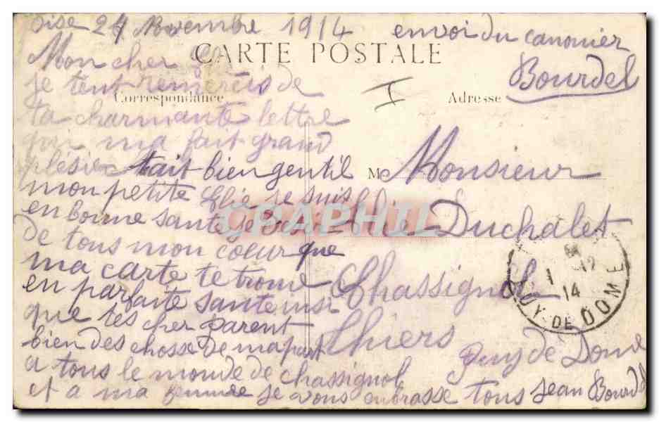CPA Militaria Le pont d'Hirson detruit par les Allemands — Rückseite