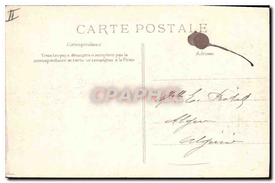 Crue de la Seine — 29 Janvier 1910 — Paris - L'Esplanade des Invalides - Pont construit par le Génie — Rückseite