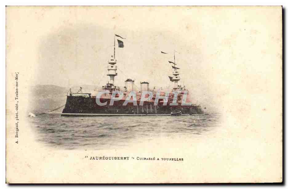 Croiseur "Jaureguierry" à Tourelles — A. Boigault, Toulon-sur-Mer