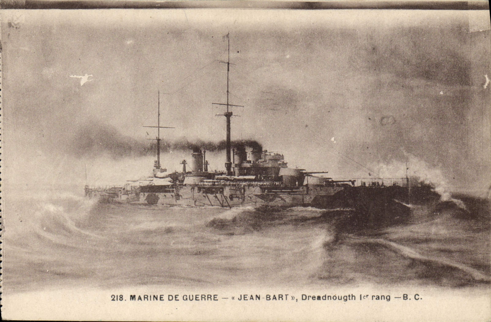 Marine de guerre — « Jean-Bart », Dreadnought 1er rang — B.C.