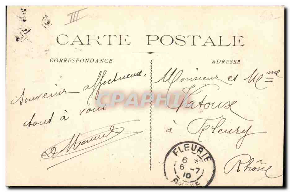 Marine Militaire Française "Justice" — Cuirassé de 1er rang — Éditeur E.P. Toulon, n°13 — Verso