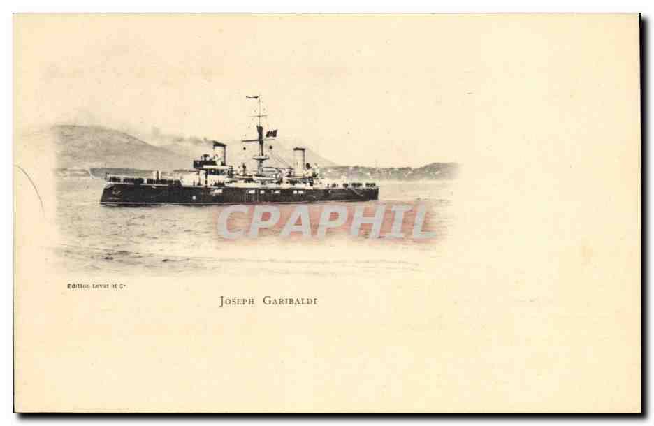 Le Joseph Garibaldi — navire militaire — Édition Lévet et C° - Anverso
