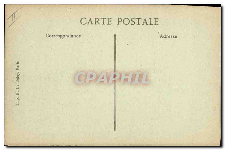 CPA Bateau Justice Cuirasse d'escadre  — Verso