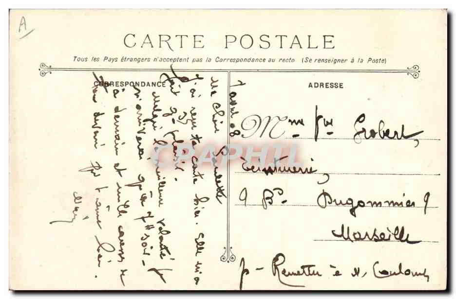 CPA Bateau Justice Cuirasse — Verso
