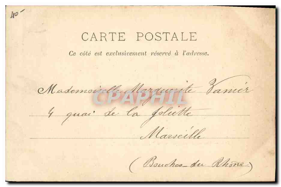 CPA Bateau Le Jaureguiberry Cuirasse — Verso