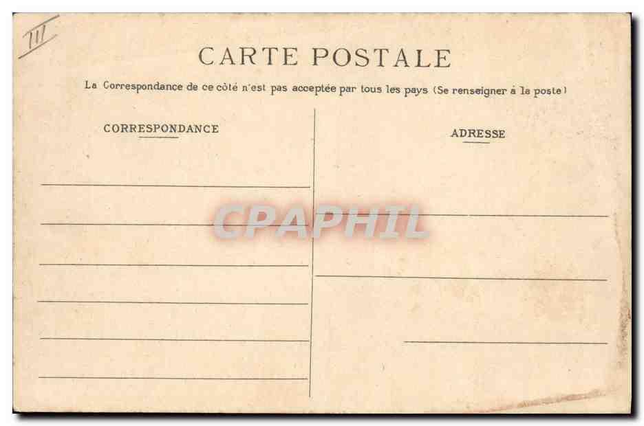CPA Bateau Le Jaureguiberry Cuirasse d'escadre a tourelles — Verso