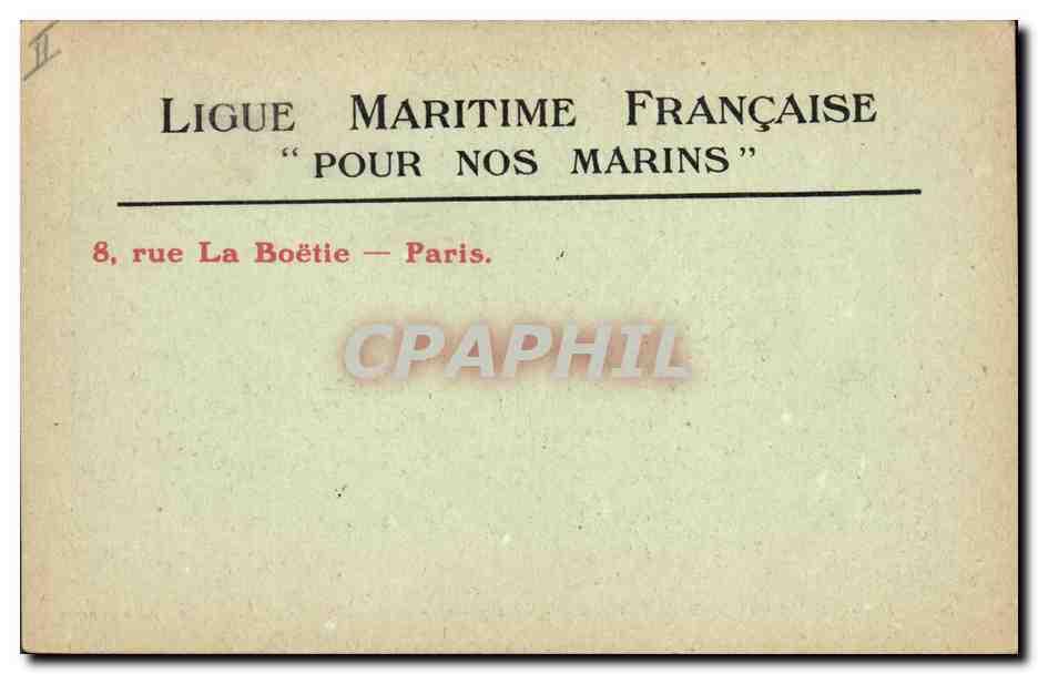 CPA Bateau Cuirasse — Verso