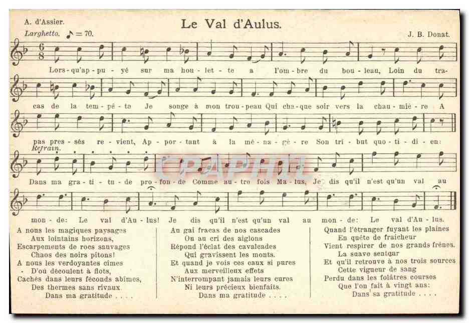 CPA Le Val d'Aulus Donat