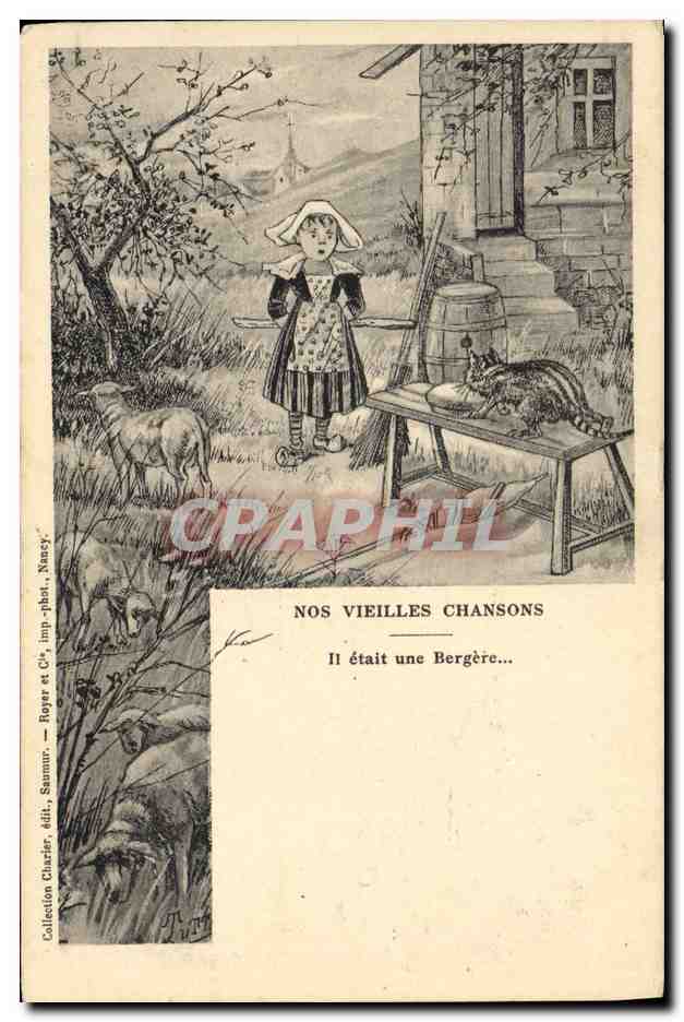 CPA Il etait une bergere