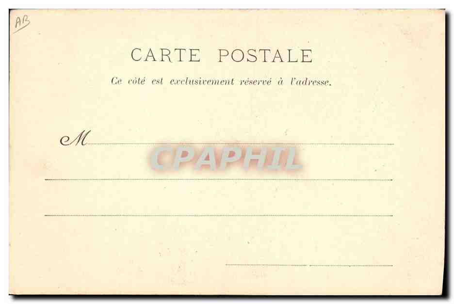 CPA Il etait une bergere — Verso