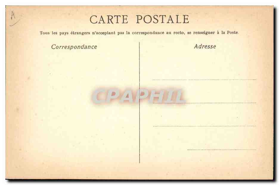 CPA L'anglais entete Garnier Philipps Laurain — Verso