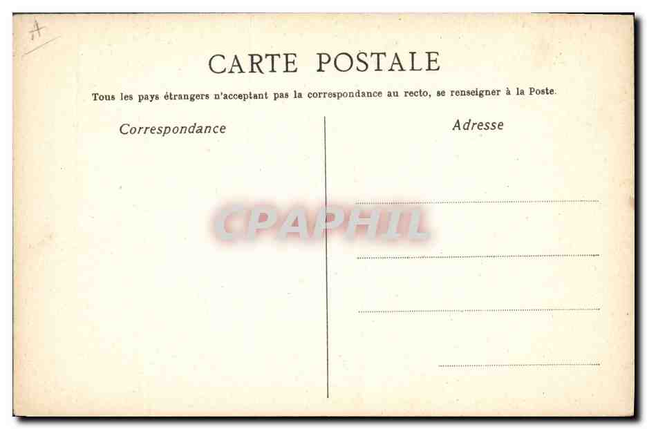 CPA Le cor Alfred de Vigny Flegier — Verso